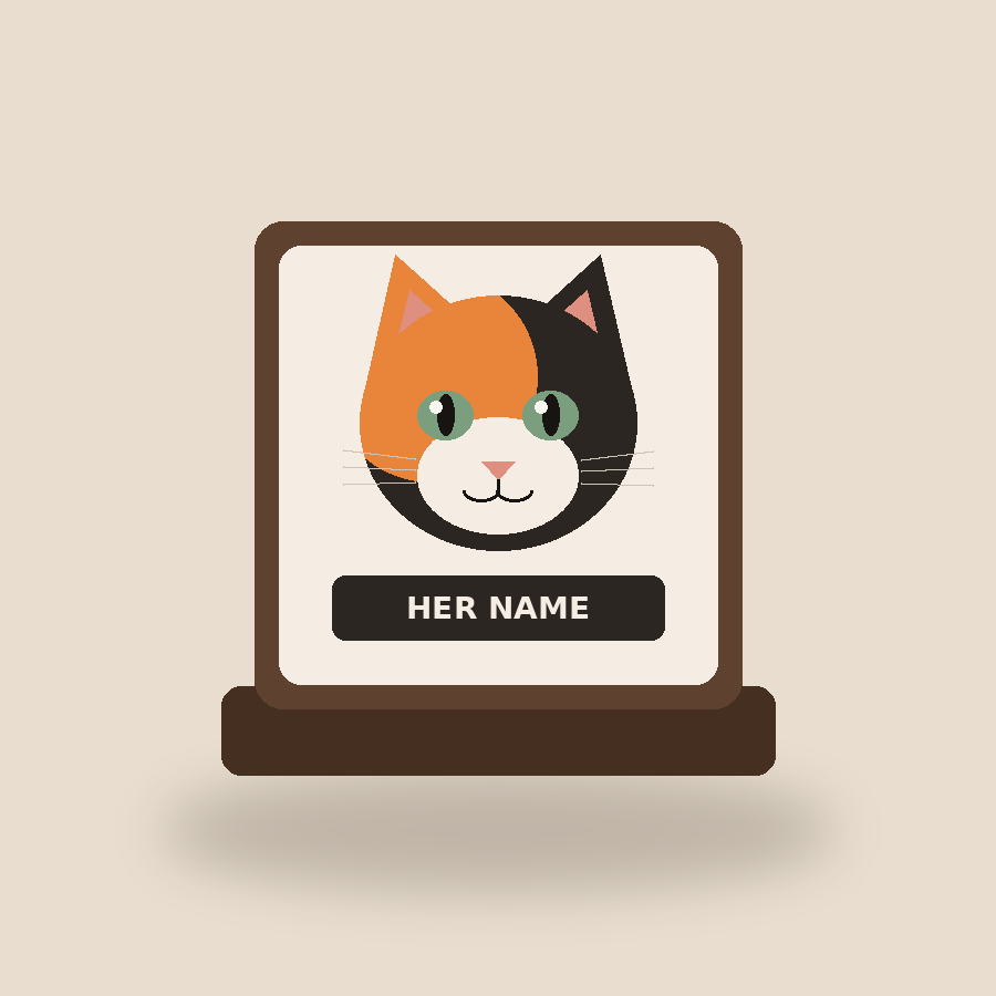 Named Desk Plaque